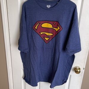 Superman Graphic T Shirt Blue 3XLT